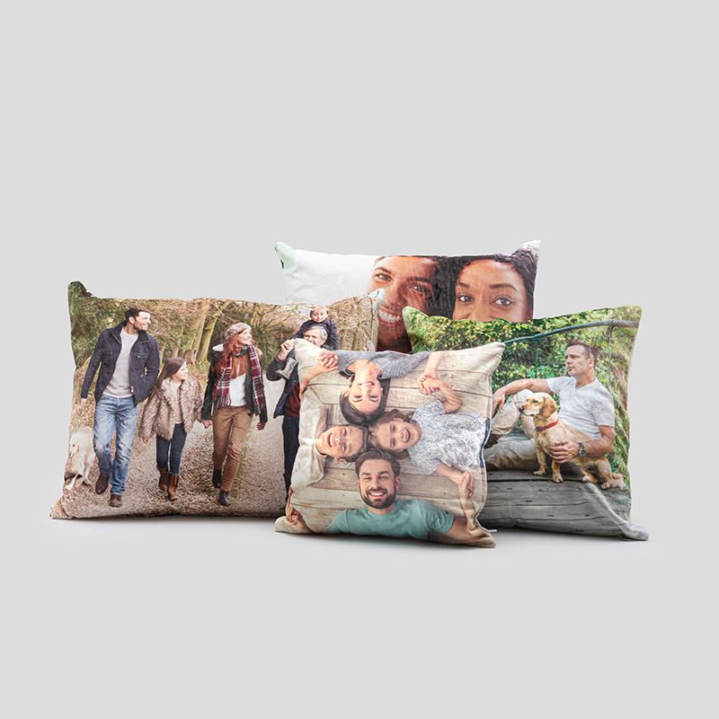 Personalised Photo Cushion Square Rectangle with your Photo Custom Printed